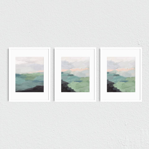 Farmland Sunset - Art Prints Set of Three