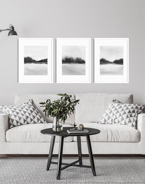 River Bank - Art Prints Set of Three