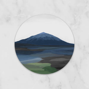 Bend Mt Bachelor - Circle Sticker
